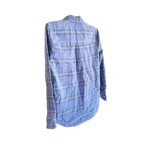 LUCKY BRAND | Blue Plaid Corduroy Flannel (XS) - Picture 2 of 4